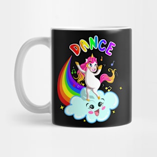 Unicorn Dancing on a Cloud Mug